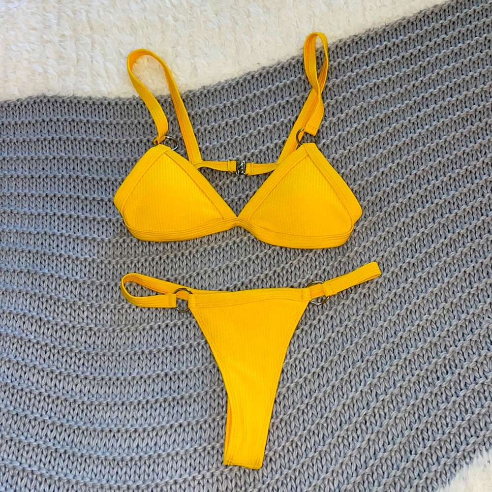 Yellow Brazilian bikini , size M